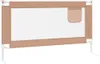 vidaXL Chránič postele pro batolata Taupe 150x25 cm Látka Náhled obrázku produktu 5