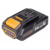 A black and orange rechargeable battery pack for a power tool. Produktbild-Vorschau