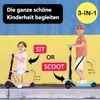 Yoleo 3-in-1 Kinder Roller Scooter mit Abnehmbarem Sitz, Produktbild-Vorschau 7