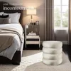 Tabouret ALTU rembourré avec rangement - Aspect velours Voir les images du produit 8