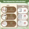 A comparison of 'before' and 'after' features of a ladder cabinet, highlighting improvements. Náhled obrázku produktu