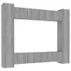 The Living Store 8-tlg. TV-Schrank-Set Grau Sonoma Produktbild-Vorschau 2
