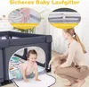 COSTWAY Baby-Laufstall mit Matte, 189 x 158 cm Laufgitter Produktbild-Vorschau 4