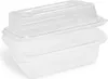 150x Rechteckbecher klar mit Deckel 750 + 400 ml (rPET) Produktbild-Vorschau 2