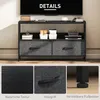 HOMCOM TV Schrank Lowboard mit 2 Schubladen, offenem Fach, Produktbild-Vorschau 6