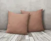 2er Set Kissenbezug Kissenhülle Dekokissen 40x40cm beige Produktbild-Vorschau 2