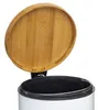 Odpadkový kôš NATUREO, 30 l, kov, biely Náhľad obrázku produktu 4