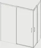 Eckdusche mit 2 Schiebetüren YOKO -  Glas 6mm Länge 140 cm Produktbild-Vorschau 2