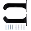Two black wall-mounted brackets and mounting hardware. Podgląd zdjęcia produktu