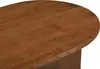 Esstisch 160 x 90 cm Akazienholz Nussbaum gerade Kante oval Produktbild-Vorschau 4