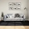 The Living Store Teppich OVIEDO Kurzflor Schwarz 160x230 cm Produktbild-Vorschau 2