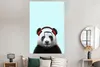 MuchoWow® Poster Panda - Kopfhörer - Tier - Musiknoten - Produktbild-Vorschau 4