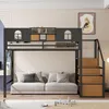 Merax Etagenbett Hochbett 140x200 mit Stauraumleiter und Produktbild-Vorschau 3