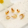 FUNEIA 3 Paar Damen Creolen Ohrringe Set 925 Silber 14K Produktbild-Vorschau 8