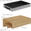 Noční stolek Relaxdays s upínacím mechanismem, bambus, Náhled obrázku produktu 4