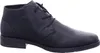 A black leather ankle boot is shown from the side against a white background. Produktbild-Vorschau