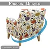 Sesselbezug 1 Sitzer, Stretch Hussen Blumenmuster Produktbild-Vorschau 7