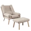Idohome - Ausklappbarer Sessel mit Fußhocker LILA Produktbild-Vorschau 8