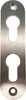 PZ-Rosette mit 2 PZ-Lochungen, oval, Edelstahl matt Produktbild-Vorschau 1