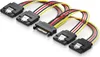 deleyCON 0,15m S-ATA Strom-Adapter Y-Adapter - 1x SATA Produktbild-Vorschau 1