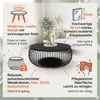 SalesFever Couchtisch rund Ø 86 cm | Klarglasplatte 10 mm | Produktbild-Vorschau 2