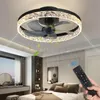 Nowoczesny Żyrandol Led Z Wiatrakiem Lampa Sufitowa Czarna Podgląd zdjęcia produktu 2