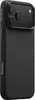 A black phone case with a carbon fiber texture is shown from a side angle. Podgląd zdjęcia produktu