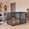 VEVOR Hundekäfig Hochbelastbar 1626x837x1037 mm, Hundebox Produktbild-Vorschau 8
