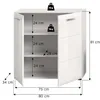 Kommode "Cover" in weiß Hochglanz Sideboard 80 x 81 cm Produktbild-Vorschau 11
