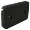A black foam filter with two circular holes. Produktbild-Vorschau
