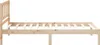 vidaXL Bettrahmen mit Kopfteil Braun 100 x 200 cm Massives Produktbild-Vorschau 5
