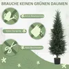 HOMCOM Künstliche Zypresse groß 120 cm Kunstpflanze, Produktbild-Vorschau 5