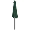 vidaXL Ombrellone da balcone con palo in alluminio verde Anteprima dell’immagine prodotto 12