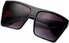 Schwarze große quadratische Sonnenbrille Produktbild-Vorschau 3