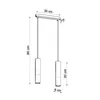 Hängeleuchte BORGIO 2 weiß 2xGU10 10W Stahl/Beton 90x6x30cm Produktbild-Vorschau 4