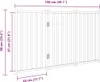 vidaXL Skládací ohradník pro psy 3 panely 150 cm z Náhled obrázku produktu 7