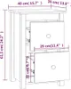 vidaXL Nachttisch Honigbraun 40x35x61,5 cm Massivholz Produktbild-Vorschau 7