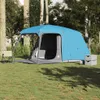vidaXL Campingzelt mit Vorzelt 5 Personen Blau Wasserdicht Produktbild-Vorschau 3
