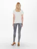 ONLY Einfarbiges T-Shirt mit Brand Herz Basic Kurzarm Produktbild-Vorschau 3