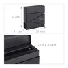 Relaxdays Briefkasten mit Zeitungsfach, HBT 37 x 37 x 11 Produktbild-Vorschau 4