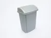 plast team Schwingdeckel-Abfalleimer 25 Liter silber Produktbild-Vorschau 6