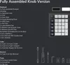 A list of components and a diagram of a mechanical numpad. Produktbild-Vorschau
