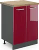 Küchenunterschrank Vicco R-Line Rot Hochglanz 60 cm , AP Produktbild-Vorschau 1