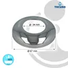 tecuro DESIGN-Hahnrosette 1 Zoll Ø 34 mm x Ø 67 mm x 10 mm, Produktbild-Vorschau 5