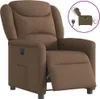 vidaXL Fauteuil relax électrique marron Tissu Voir les images du produit 8