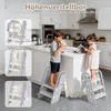 Onasti Kinder-Trittleiter, höhenverstellbar, 3 Stufen, mit Produktbild-Vorschau 5