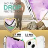 A person running on a beach with a phone case and close-up views of the phone case's features. Produktbild-Vorschau