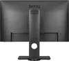 The back of a black BenQ monitor is shown, mounted on its stand. Produktbild-Vorschau