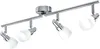 A four-light track lighting fixture with adjustable spotlights. Produktbild-Vorschau
