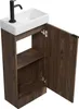 Badplaats Gäste-WC Waschtisch Set Orion 40 x 22 cm Walnuss Produktbild-Vorschau 3